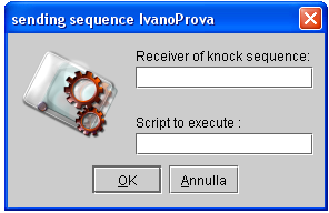 Knocker, dialog to send a knock sequence